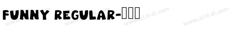 funny Regular字体转换